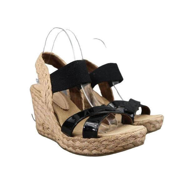 Sondra Roberts Shoes Women 39 Sandal Fashion Espadrille Wedge Platform Slingback - Picture 1 of 15